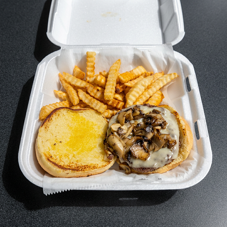 Mushroom Swiss Burger Delight
