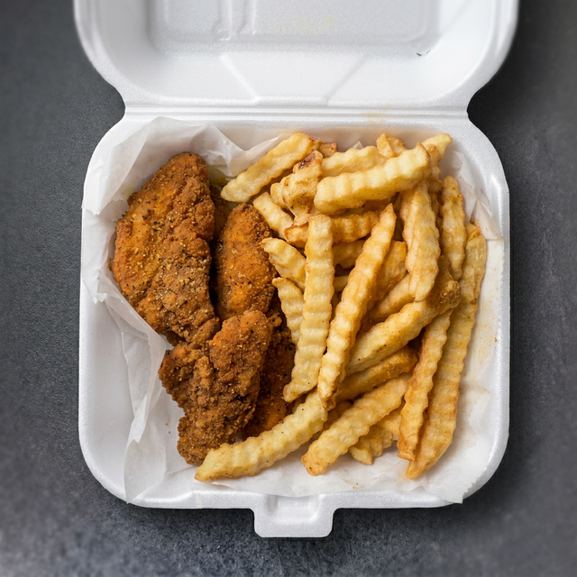 Chicken Tenders With Fries.